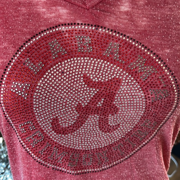 University of Alabama V Neck Rhin Short Sleeve - Picture 2 of 8